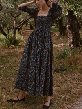 Dôen Bijou Dress in Noir Prairie De Montagne
